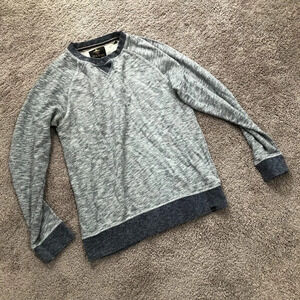 Social Republic Crewneck Sweatshirt Heathered Gray Blue Mens Size Large